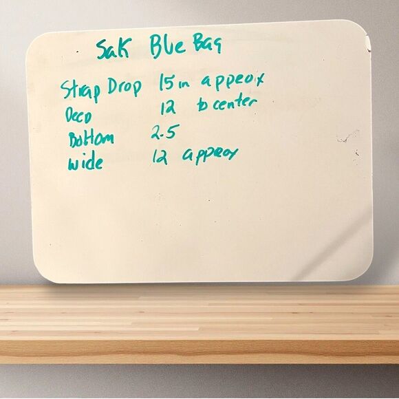 The Sak Hand Crocheted Blue Hobo Shoulder  Bag Magnetic Snap - Picture 3 of 11